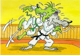 Ratus fait du judo